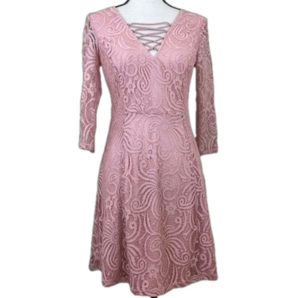 🆕 Enfocus Lace Dress. Pink. Sz. 6.